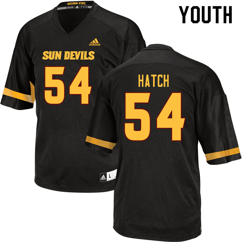 Youth #54 Case Hatch Arizona State Sun Devils College Football Jerseys Sale-Black